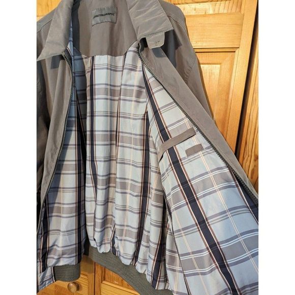 Johnson & Murphy Men's XXL Golf Windbreaker Jacket Classic Khaki Tan - Picture 9 of 12